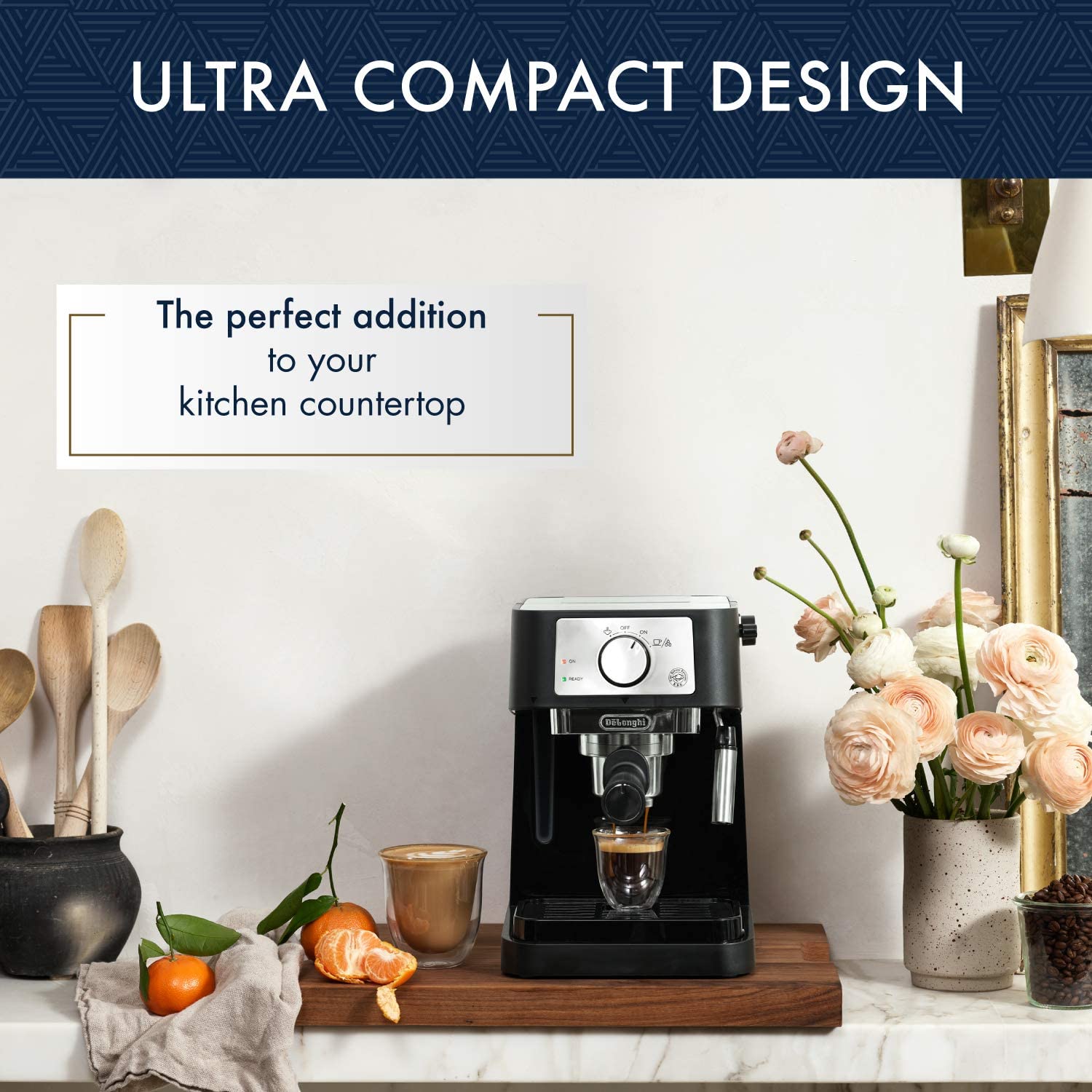 Delonghi Espresso Machine 1100W 15 Bar Stilosa | Black