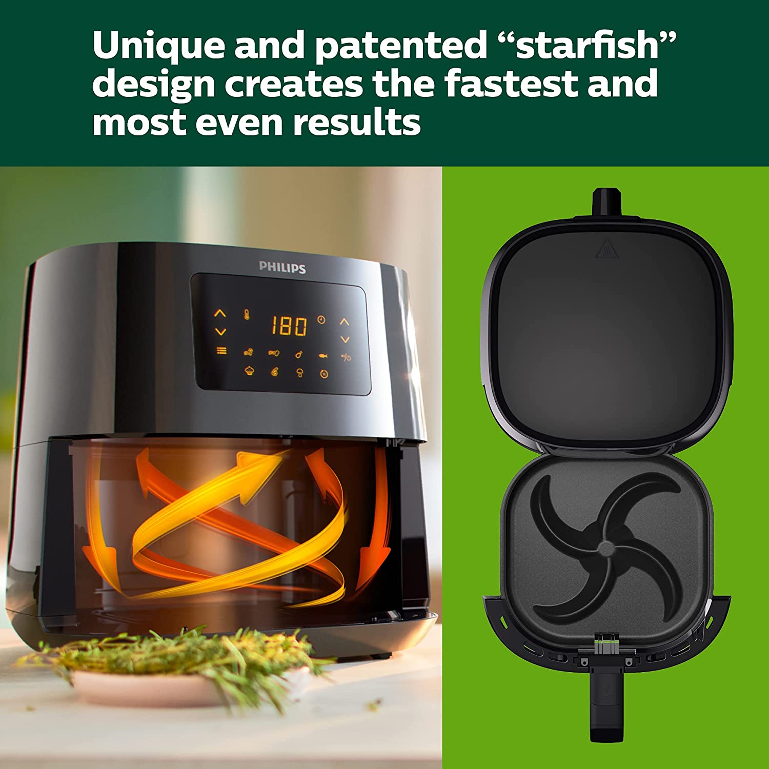 Philips Essential Airfryer XL, 6.2L (Black)