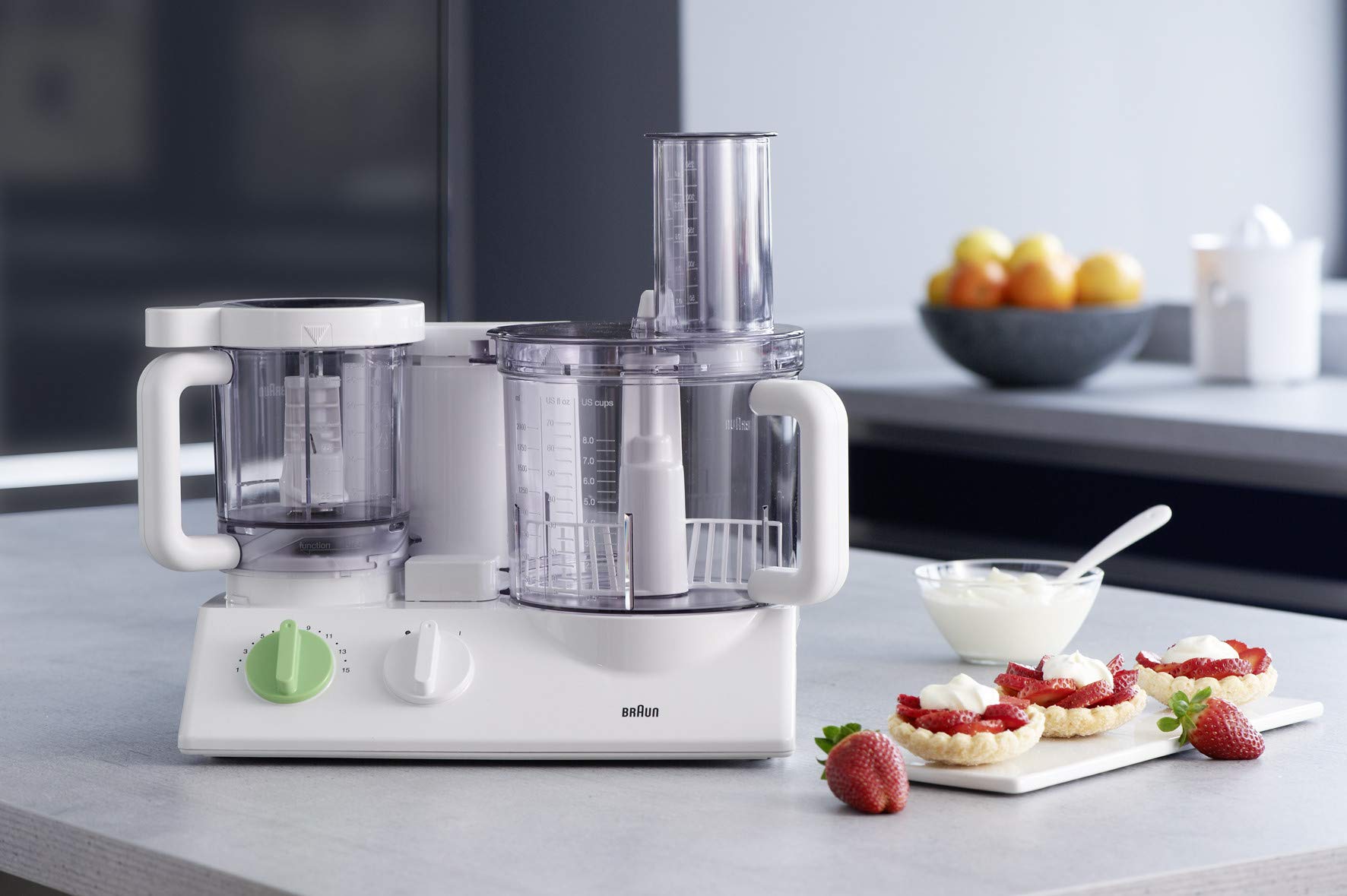 Braun Tribute Collection Food Processor, (Green, White)