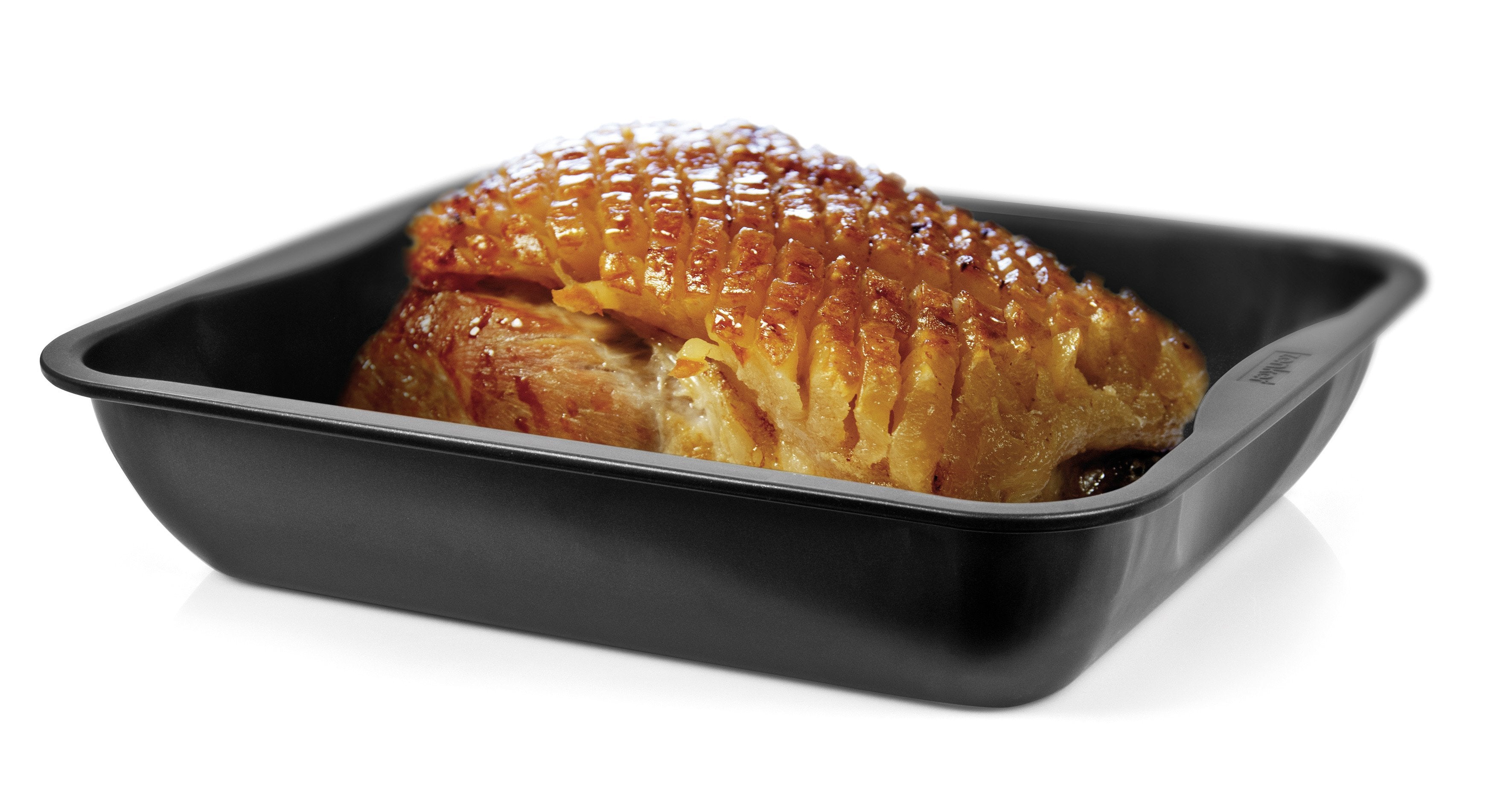 Zenker "Special Cooking" Grill Pan And Roasting Dish With Cover, Black/Red 40X34X14 Cm - Whole and All