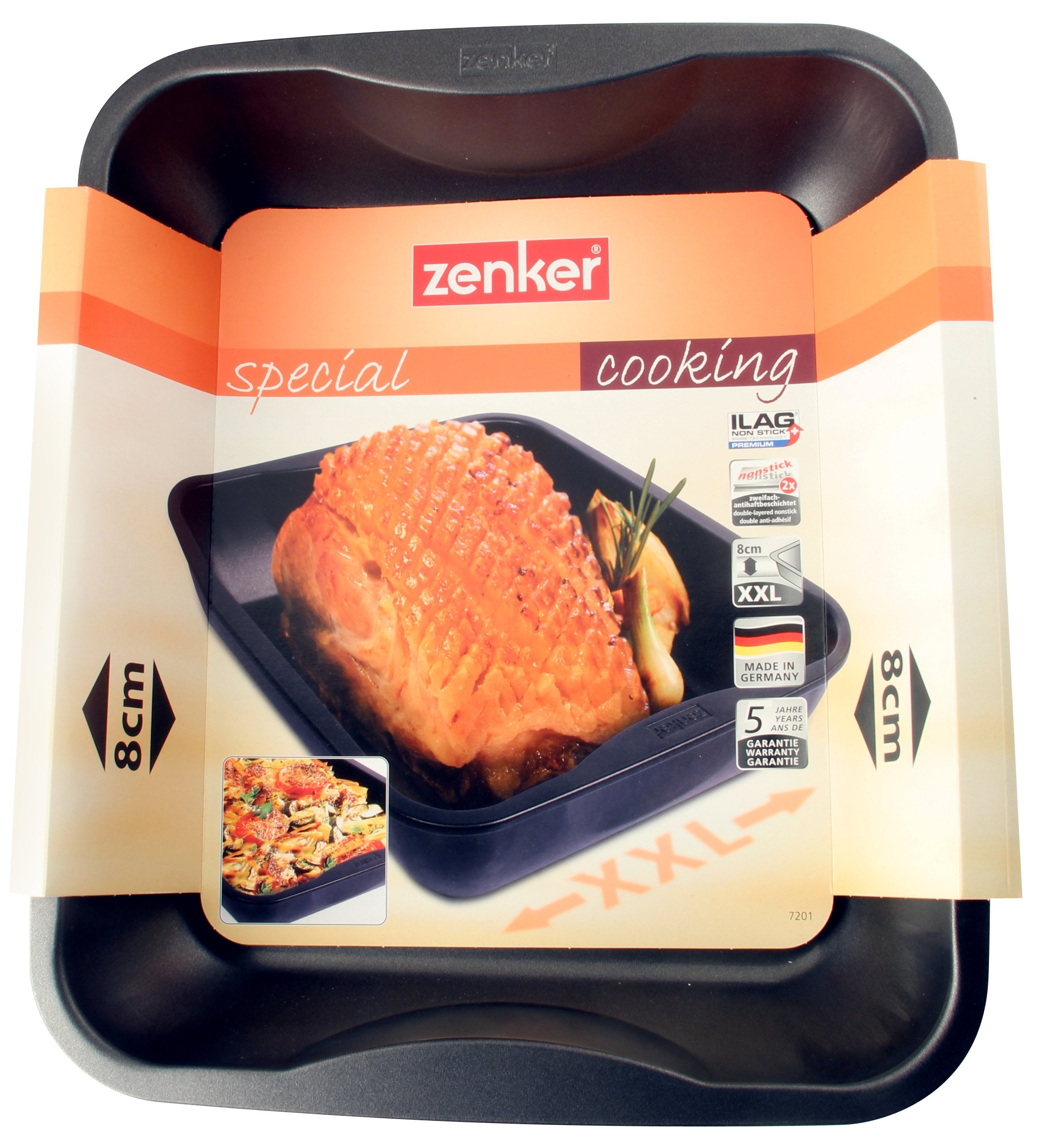 Zenker "Special Cooking" Grill- Pan And Roasting Dish, Black, 40X34X8 Cm - Whole and All