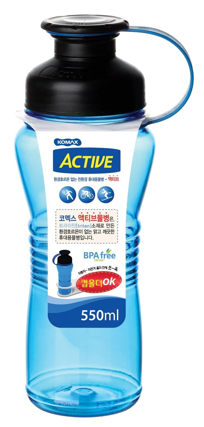 Komax Active Water Bottle, 550 ml - Whole and All