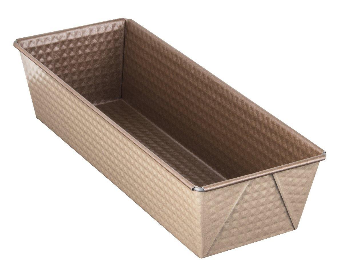 Zenker "Mojave Gold" Baking Bread Tin, Gold/Mahagony, 30.5X11.5X7 cm - Whole and All