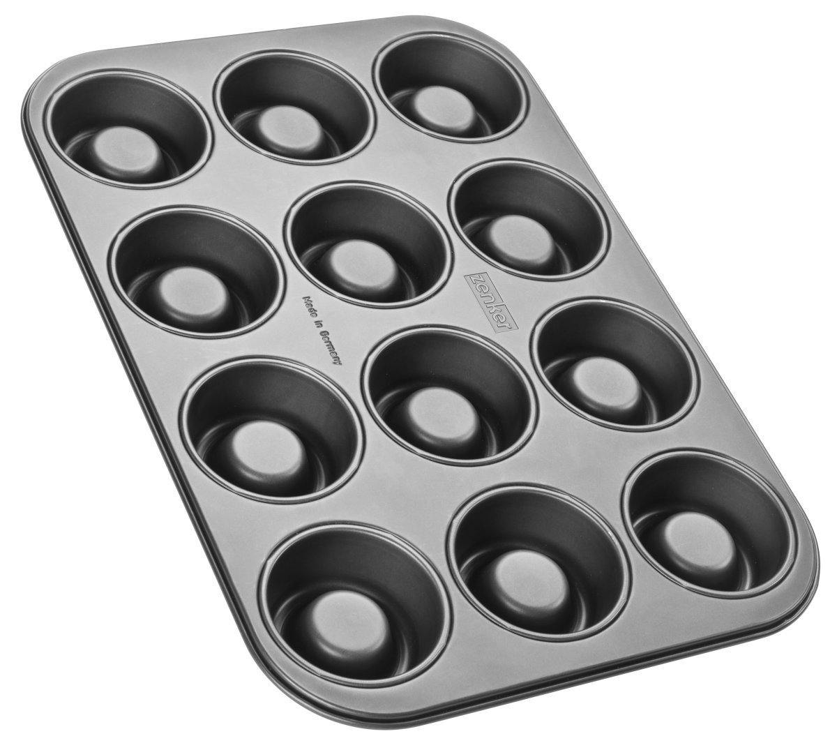 Zenker "Special Creative" Cupcake Baking Tray With 12 Holes, 38X26X3 cm - Whole and All
