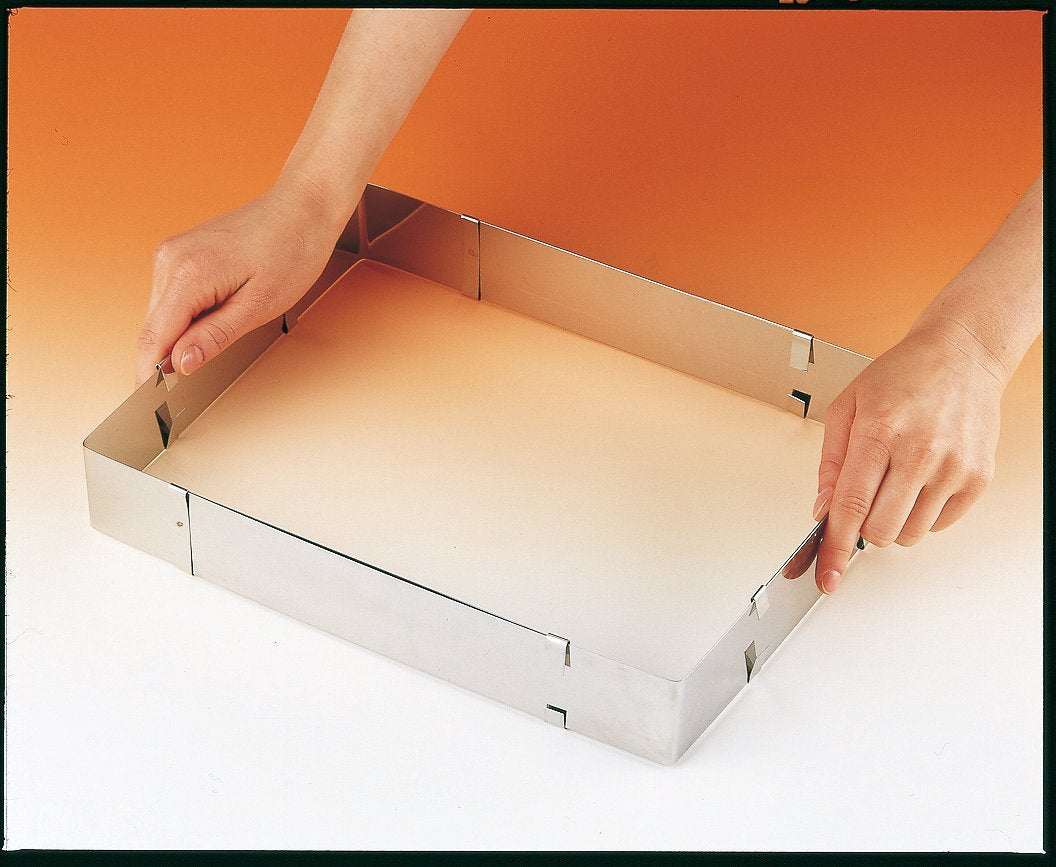 Zenker Baking Frame Adjustable, "Patisserie", Stainless Steel, 18.5-34X27.5-52X5 Cm - Whole and All