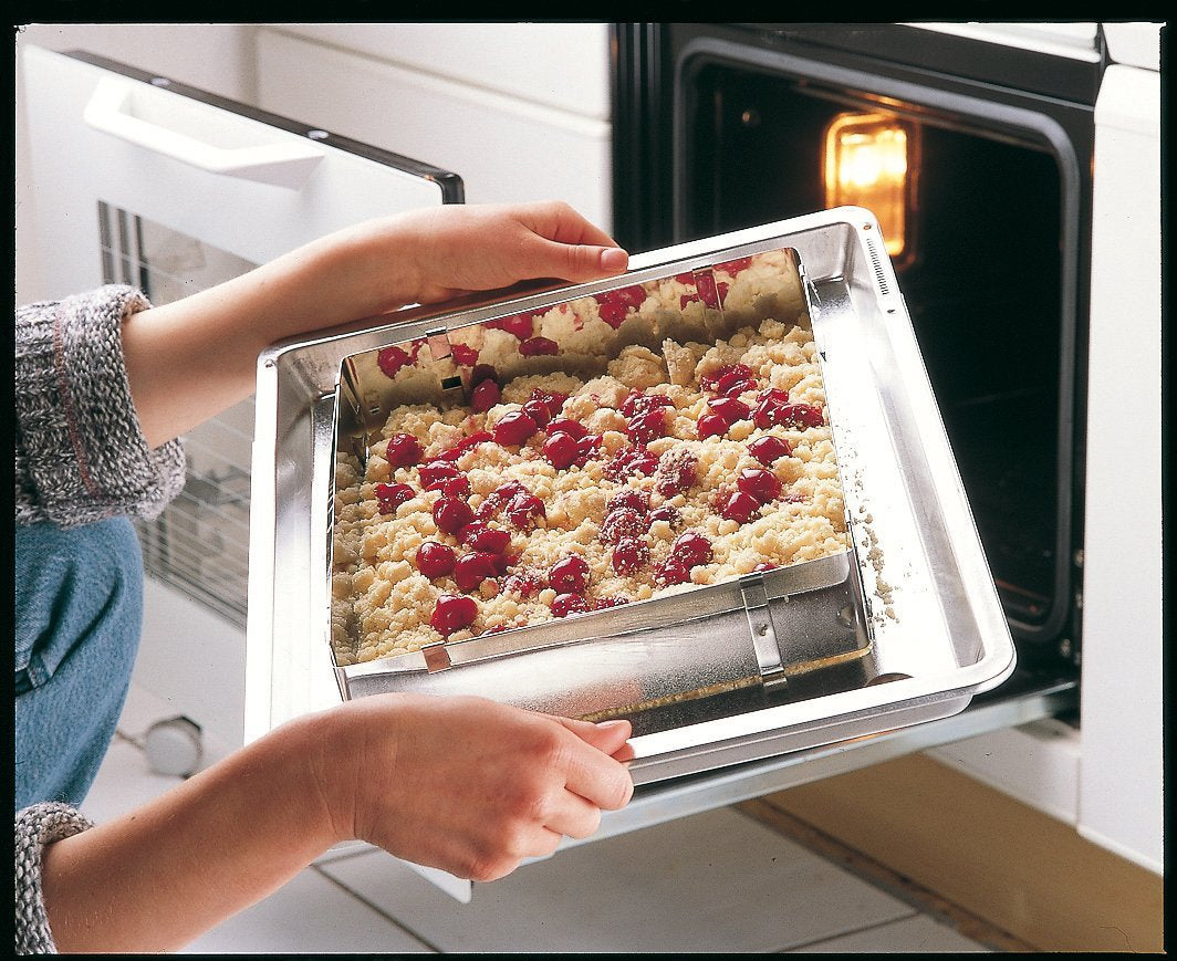 Zenker Baking Frame Adjustable, "Patisserie", Stainless Steel, 18.5-34X27.5-52X5 Cm - Whole and All