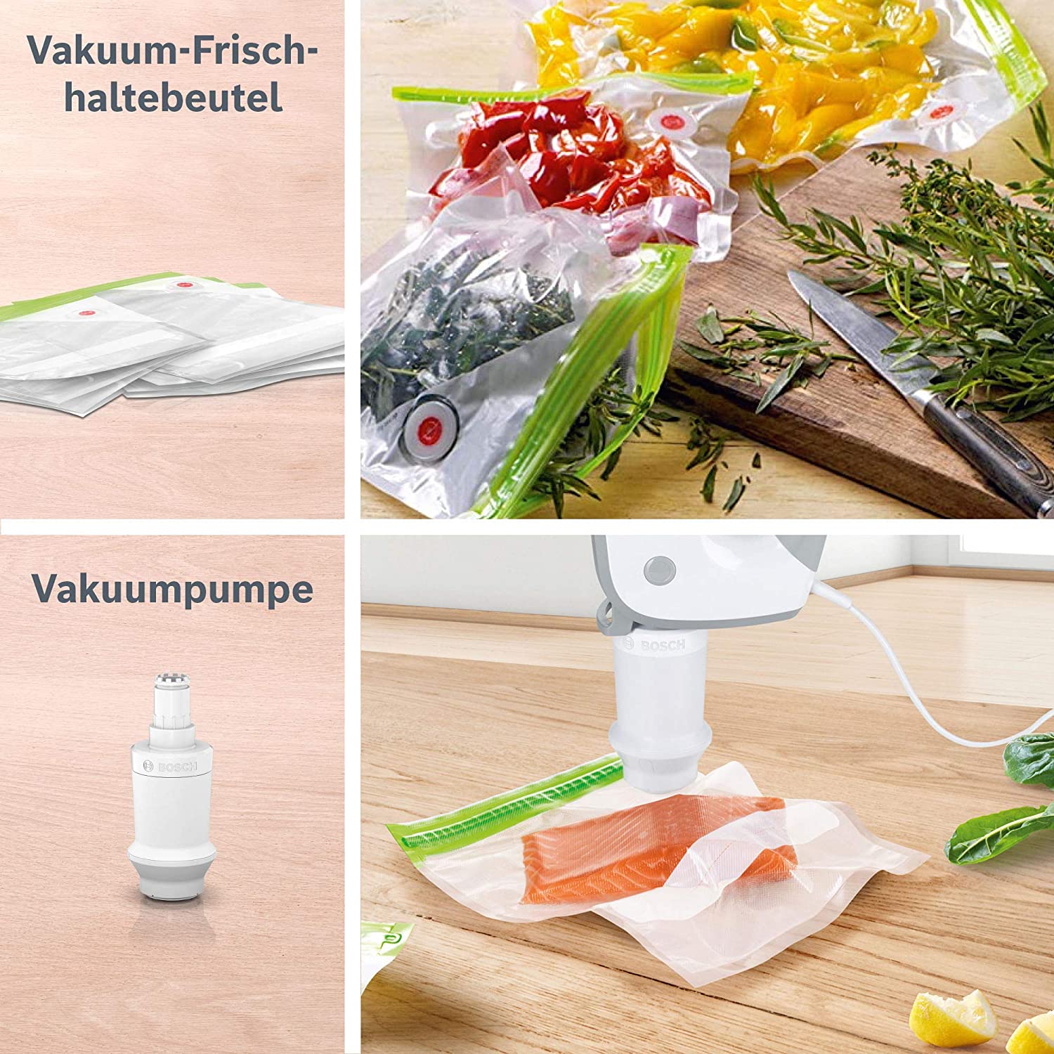 Bosch Ergo Hand Mixer, Air Degassing Vacuum Machine with Free Bags