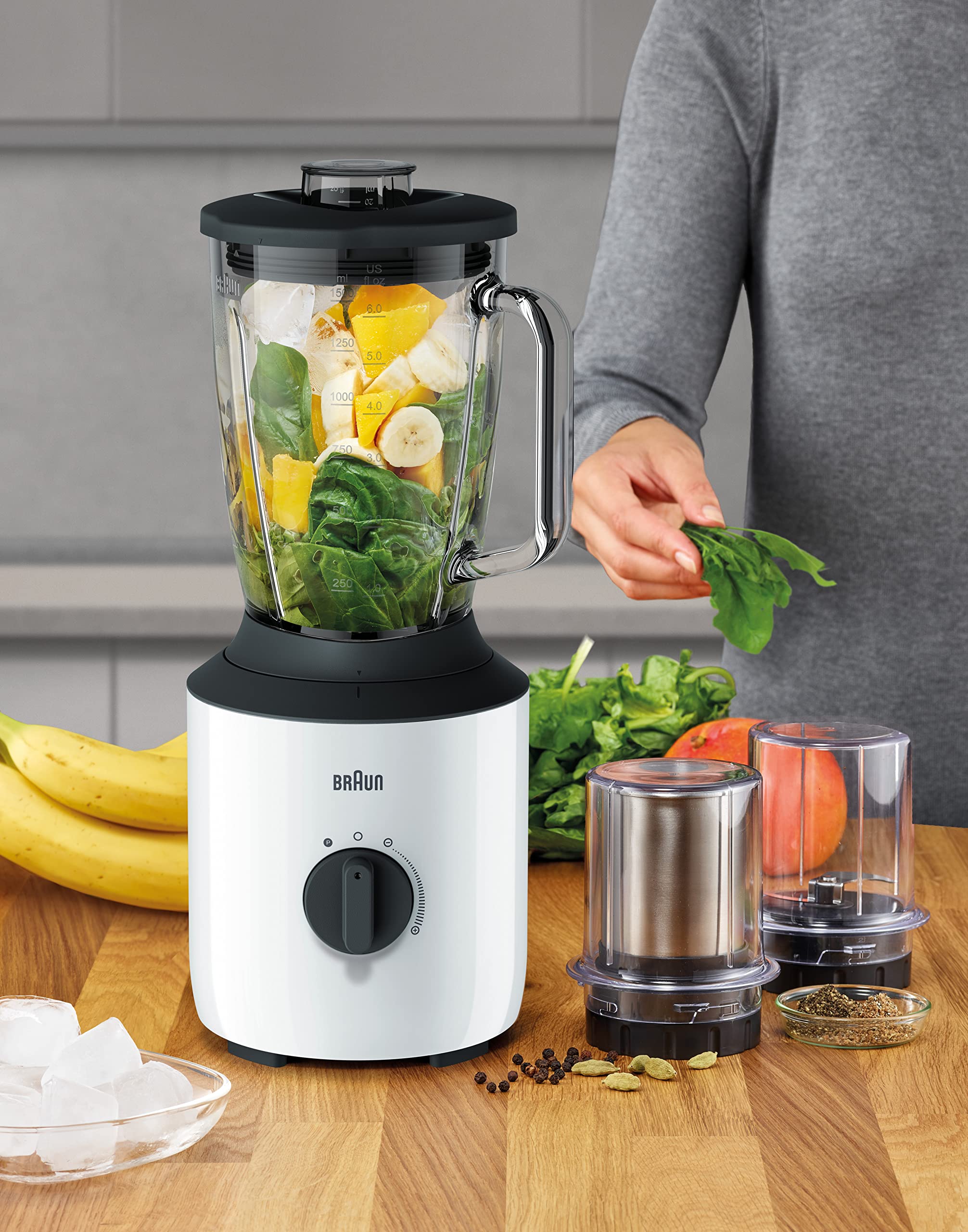 Braun PowerBlend 3 Jug Blender with 2 Mill