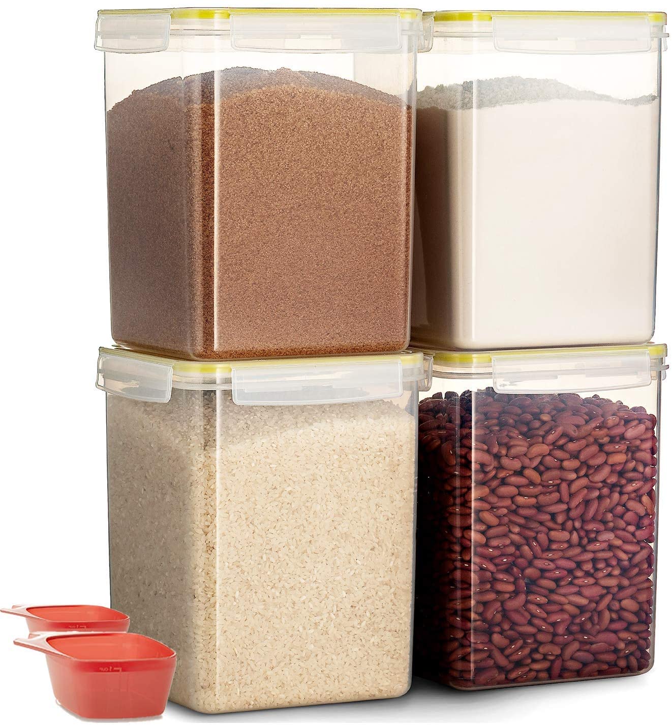 Komax Biokips Square Food Storage Container, 5.2 L - Whole and All