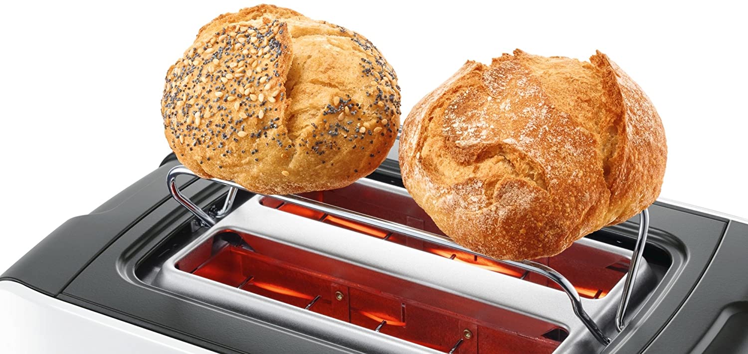 Bosch Toaster, 2 Slices, 1090W (White/Grey)