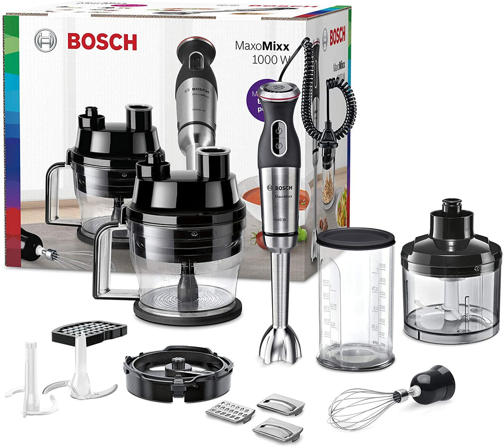 Bosch Immersion Blender Stainless Steel, 1.25L, 1000W (Black)