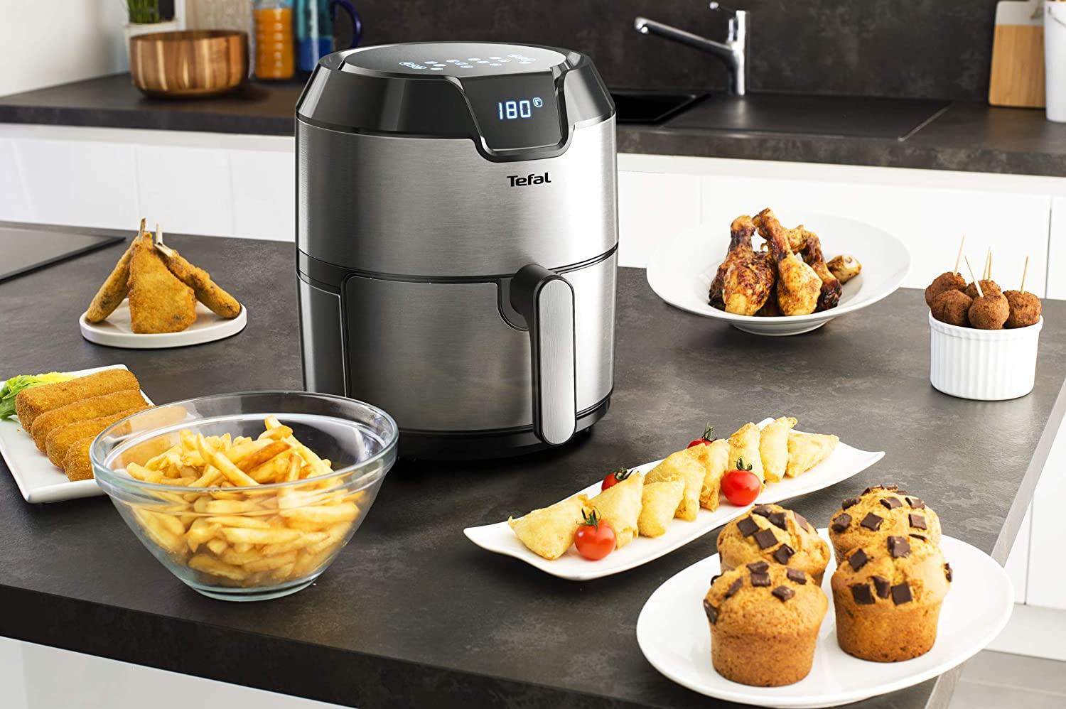 Tefal Oil Less Easy Fry Deluxe Air Fryer, 4.2L Capacity - Whole and All