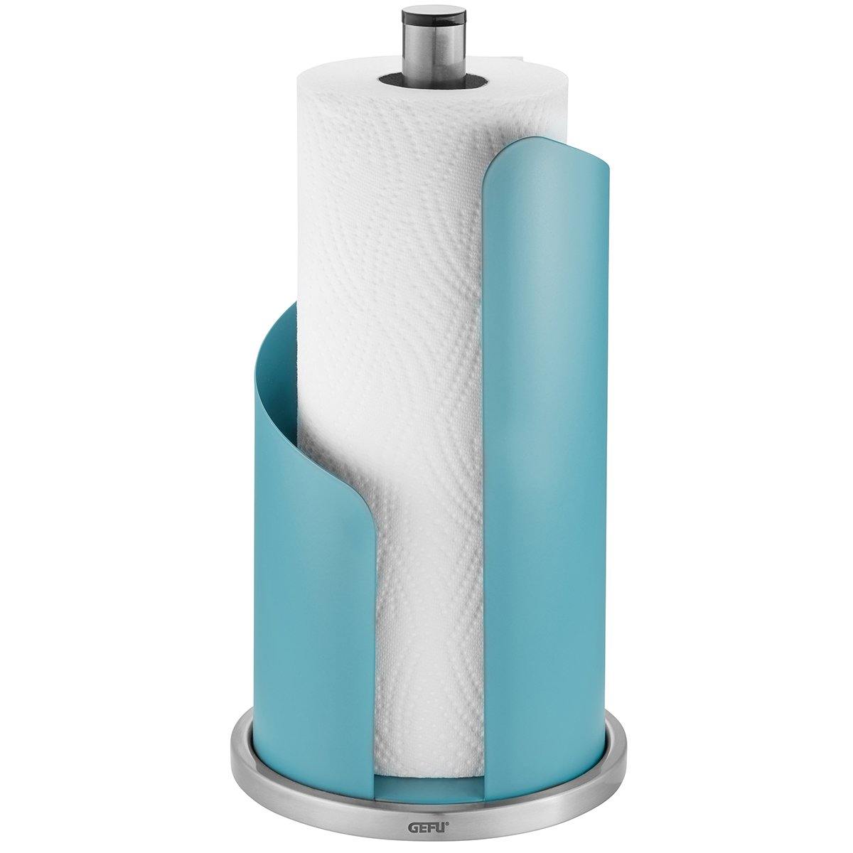 GEFU Kitchen Roll Holder Curve, Azure Blue - Whole and All