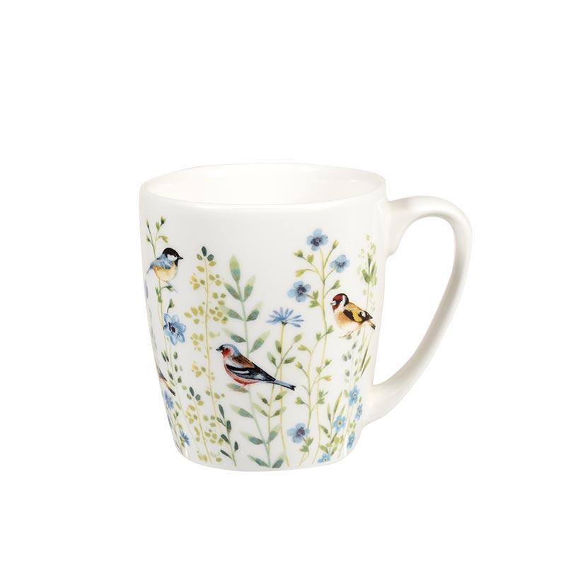 Churchill Aquarelle Acorn Mug Bird Watch Blue, 300 ml - Whole and All
