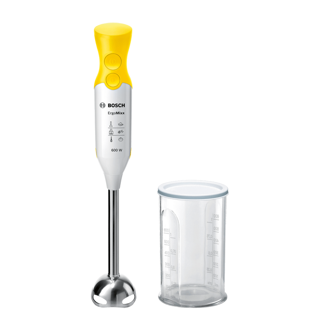 Bosch Hand Blender Ergomixx, 600W (White, Intensive Yellow)