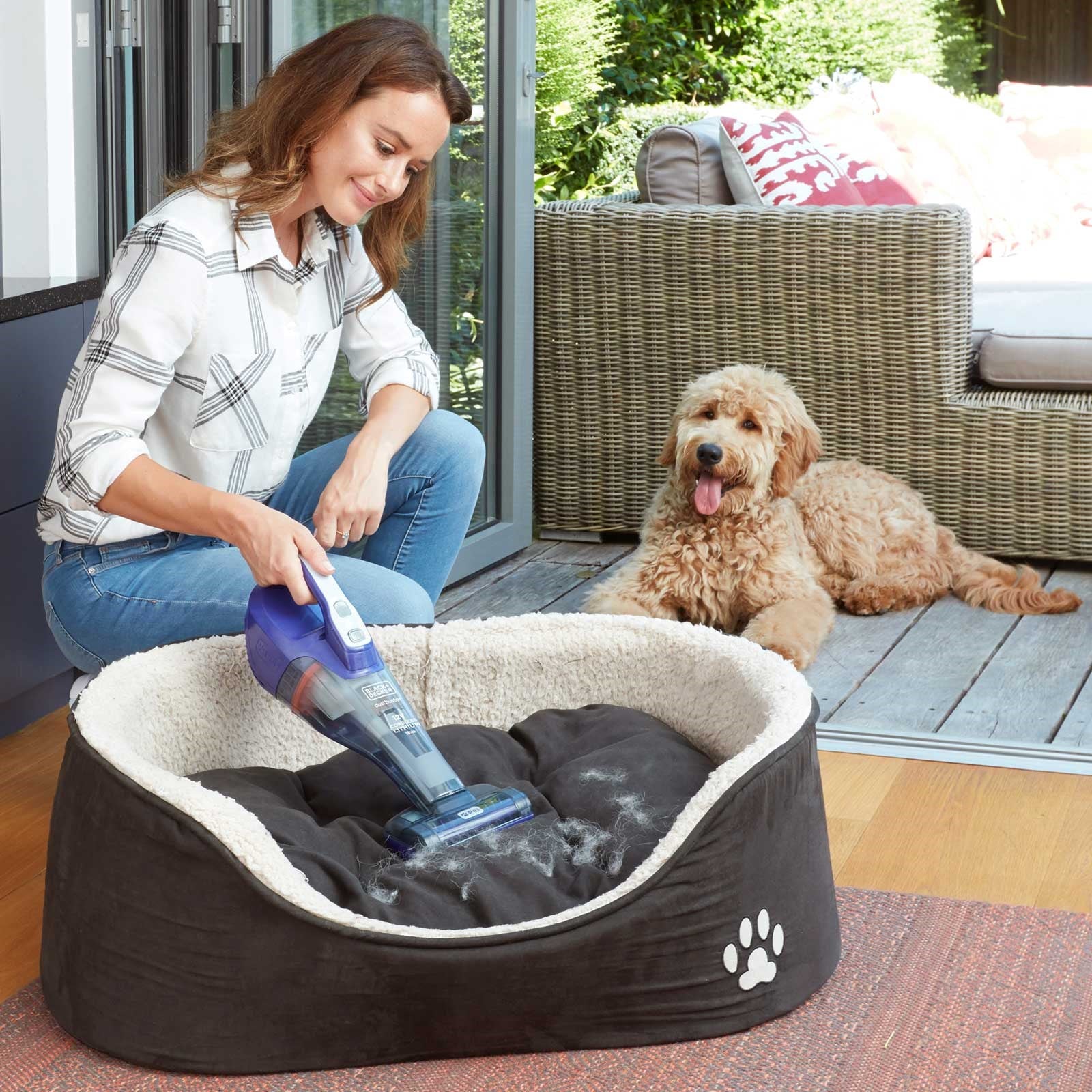 Black+Decker Pet Dustbuster Handheld Vacuum Cleaner, 12V