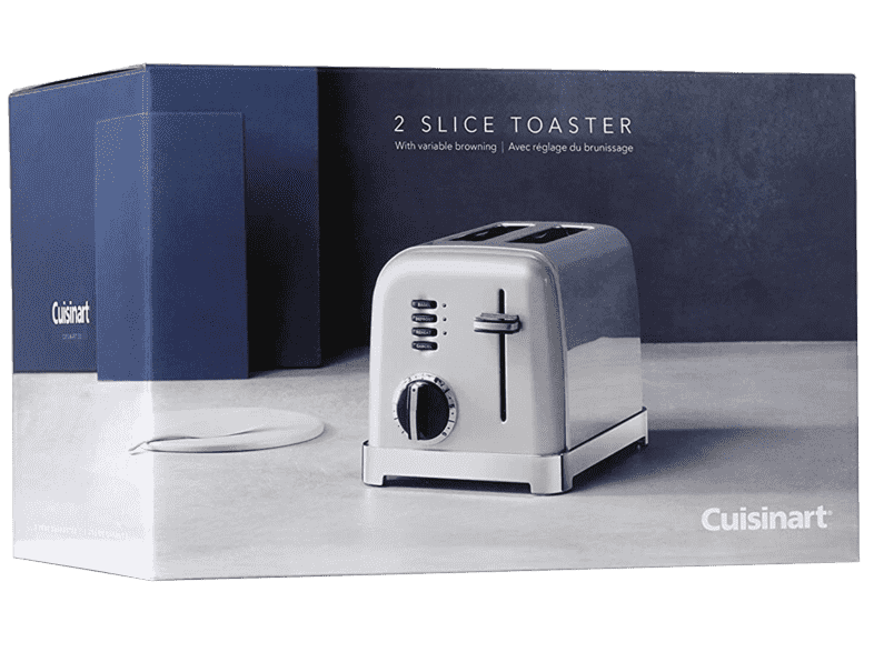 Cuisinart CPT-160 Metal Classic 2-Slice Toaster, Brushed Stainless