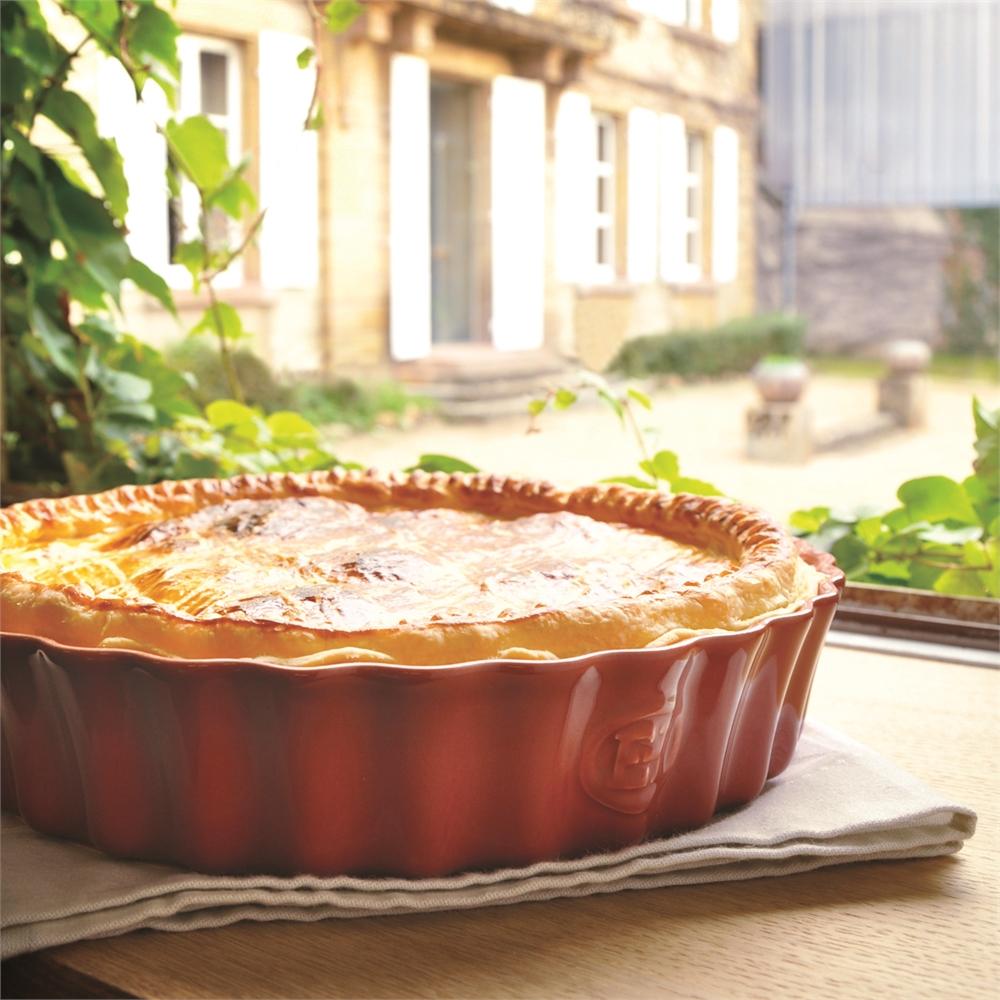 Emile Henry Deep Flan Dish 28 Cm - Whole and All