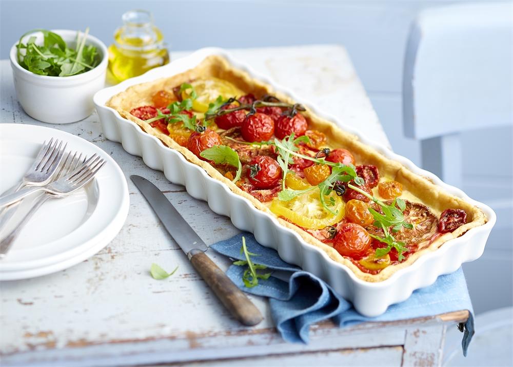 Emile Henry Slim Rectangular Tart Dish - Whole and All