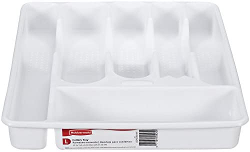 Rubbermaid Large Cutlery Tray, White - Whole and All