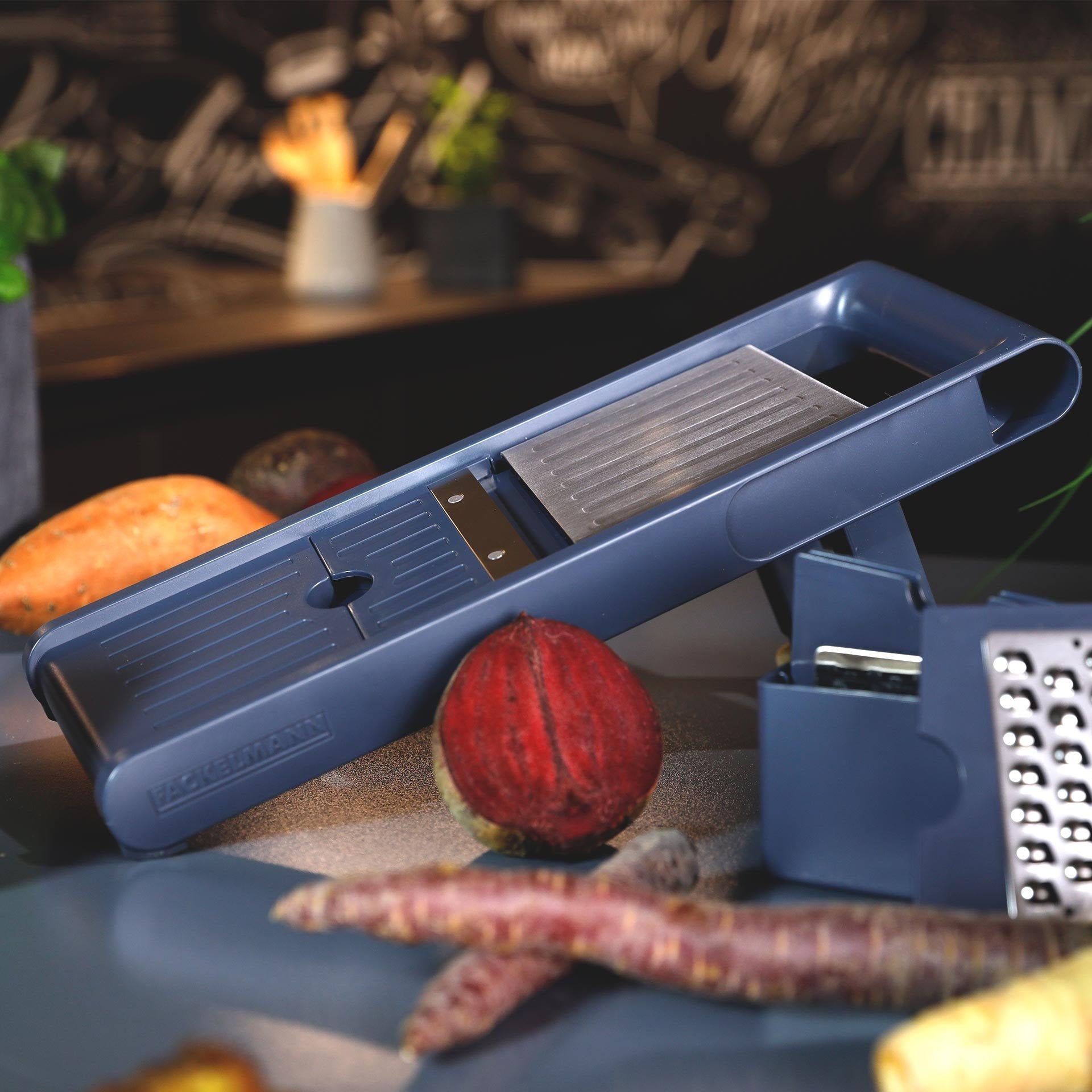 Fackelmann Mandoline Slicer With 4 Different Inserts For Slicing