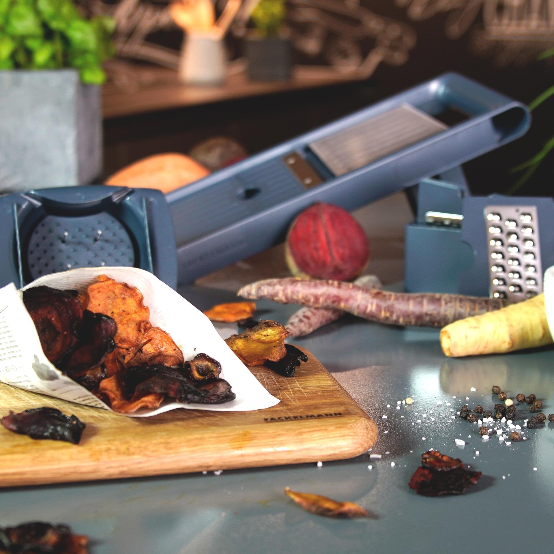 Fackelmann Mandoline Slicer With 4 Different Inserts For Slicing