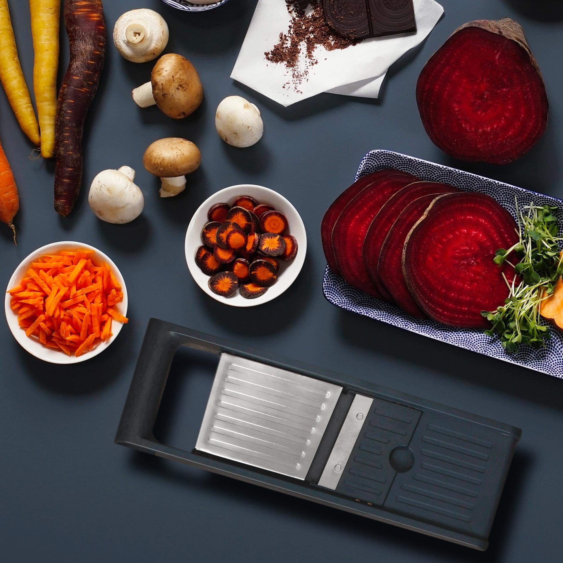 Fackelmann Mandoline Slicer With 4 Different Inserts For Slicing