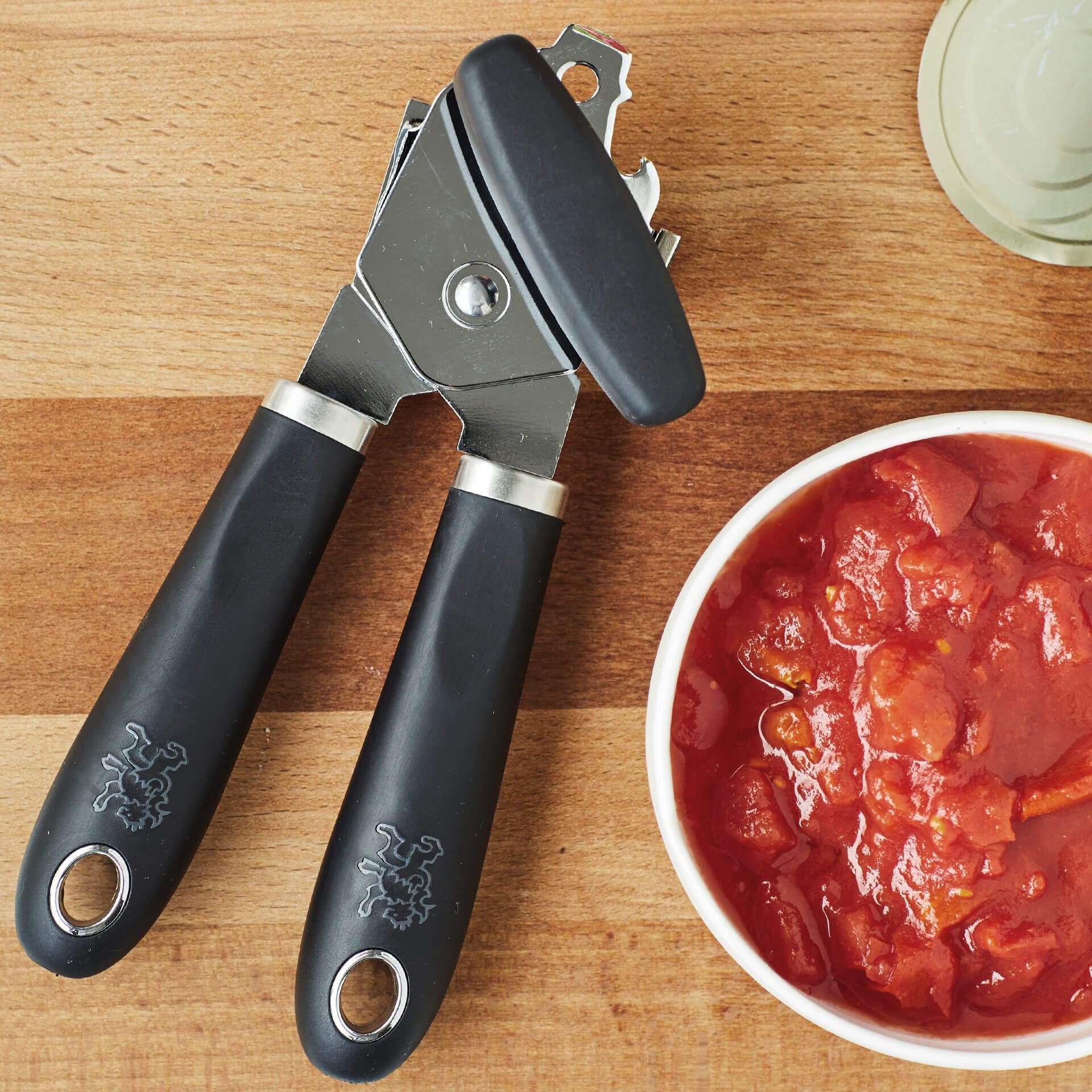 Stanley Rogers Can Opener, Hardened Carbon Steel, Plastic Handle