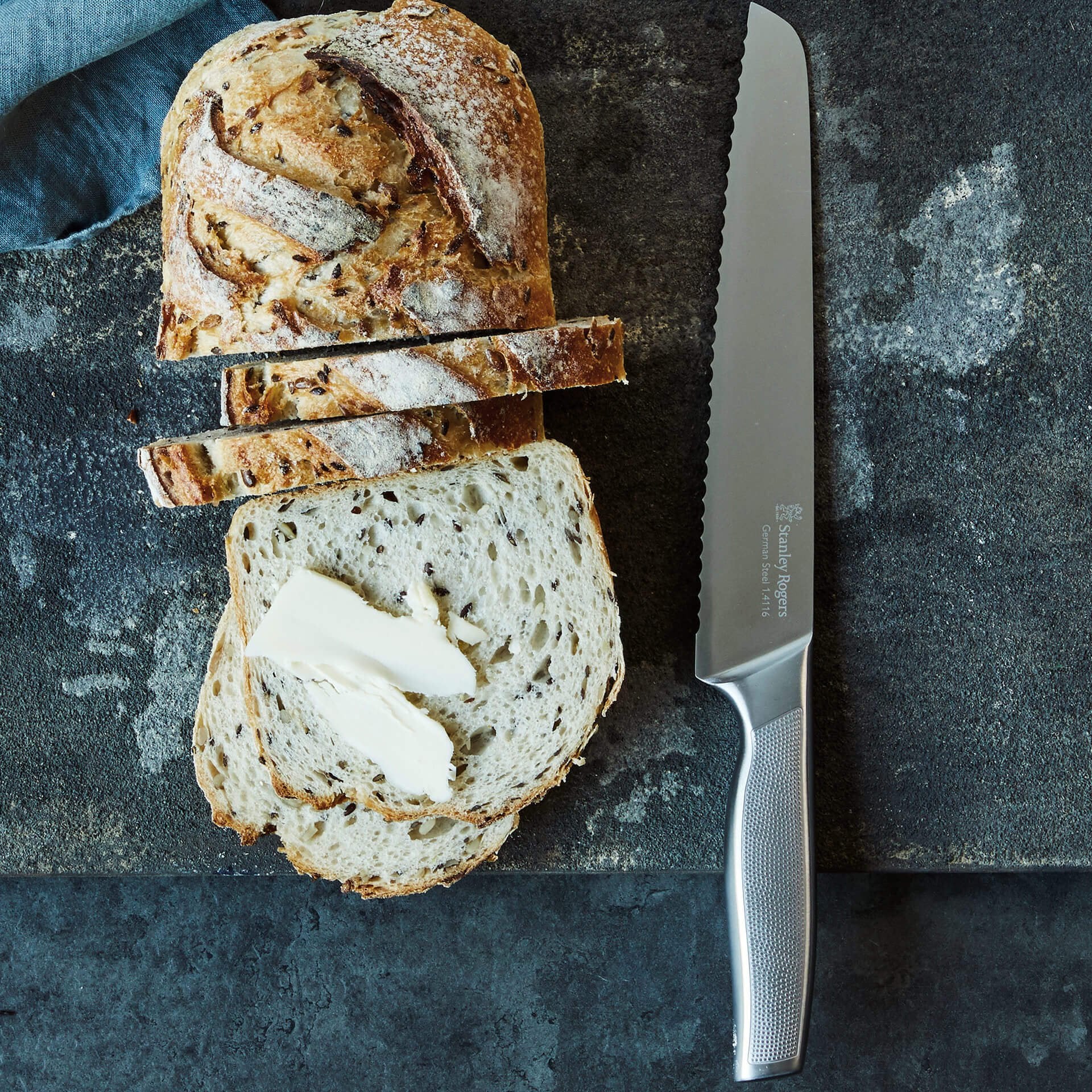 Stanley Rogers Bread Knife, Presicion, German Stainless Steel