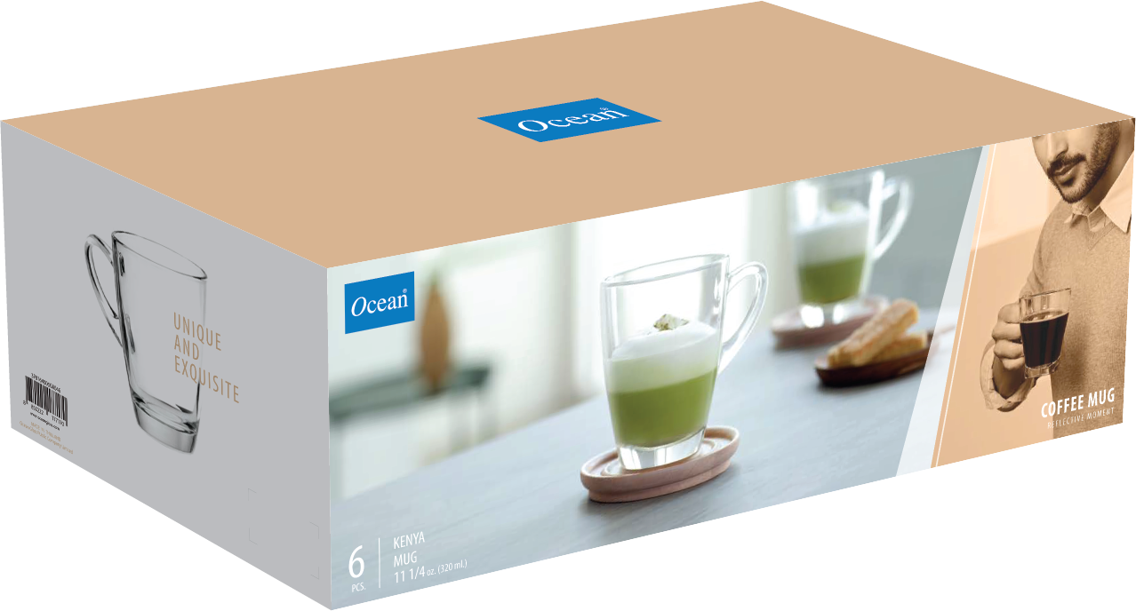 Ocean Kenya Mug (Set of 6 Pcs) - Whole and All
