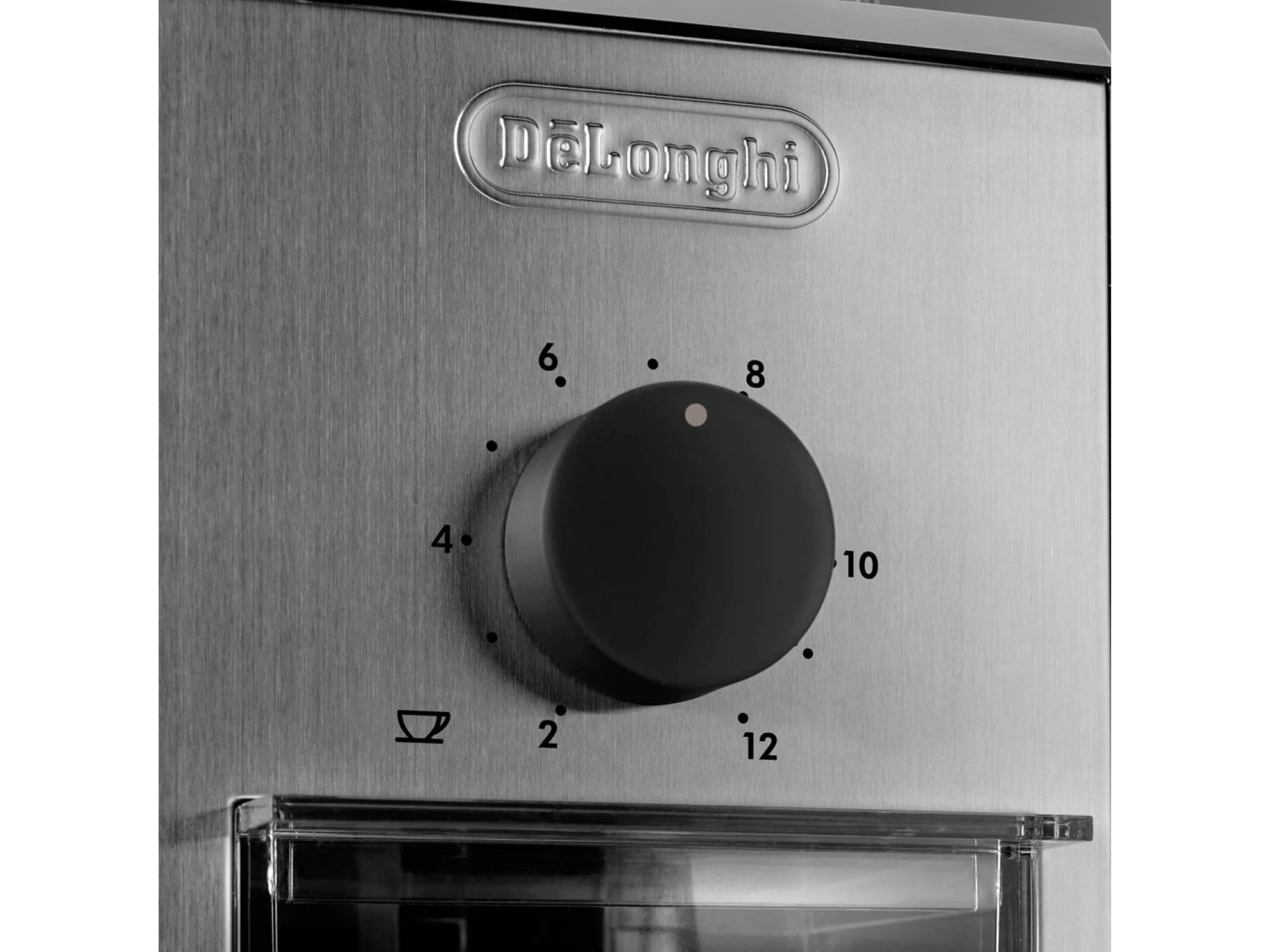 Delonghi KG89 Stainless Steel Burr Coffee Grinder, Silver - Whole and All