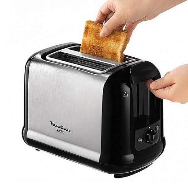 Moulinex Toaster 2 Slice, Stainless Steel, Extra Wide Slot Toaster With Bagel Gluten-Free Canc - Whole and All