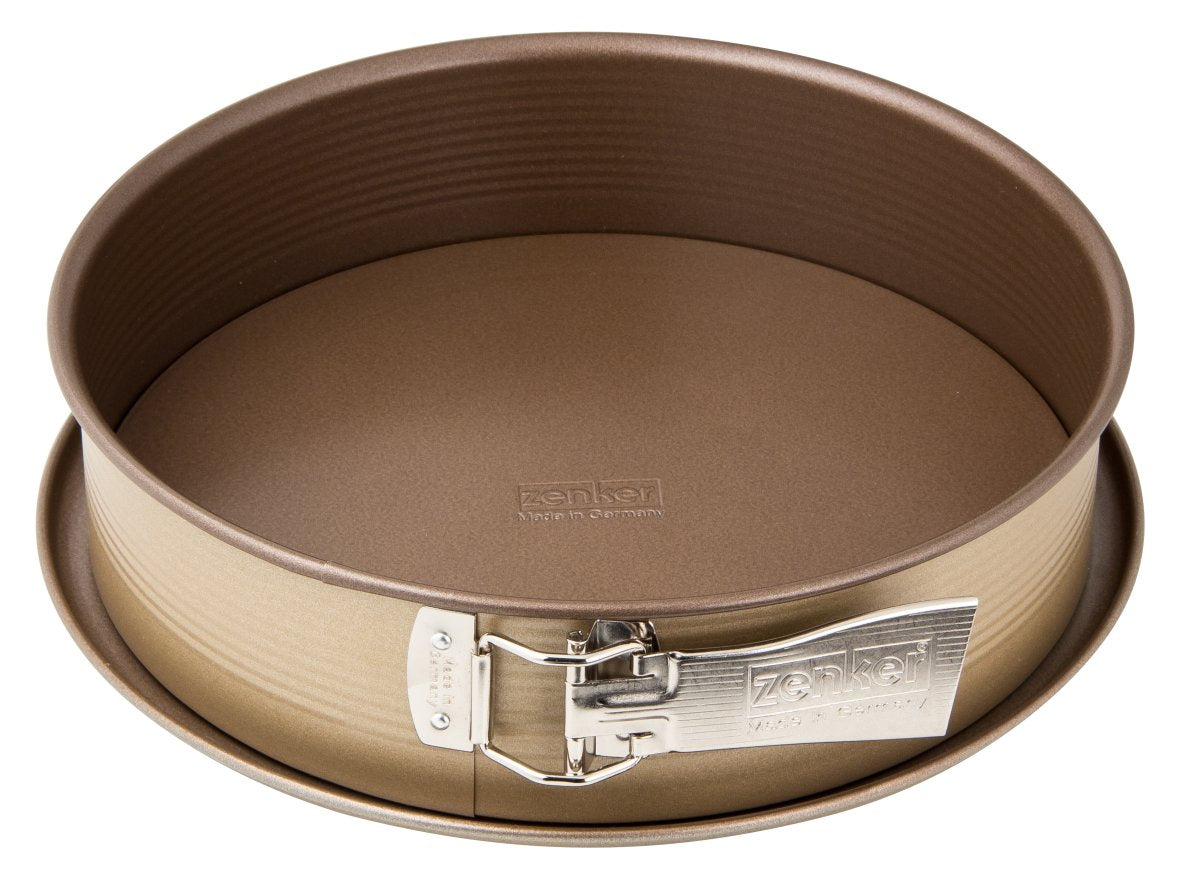Zenker Springform "Mojave Gold" With Flat Base, Gold/Mahagony, 26X6.5 cm - Whole and All