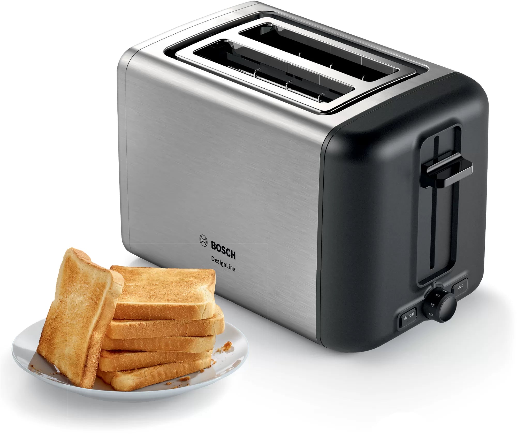 Bosch Compact Toaster, Stainless Steel