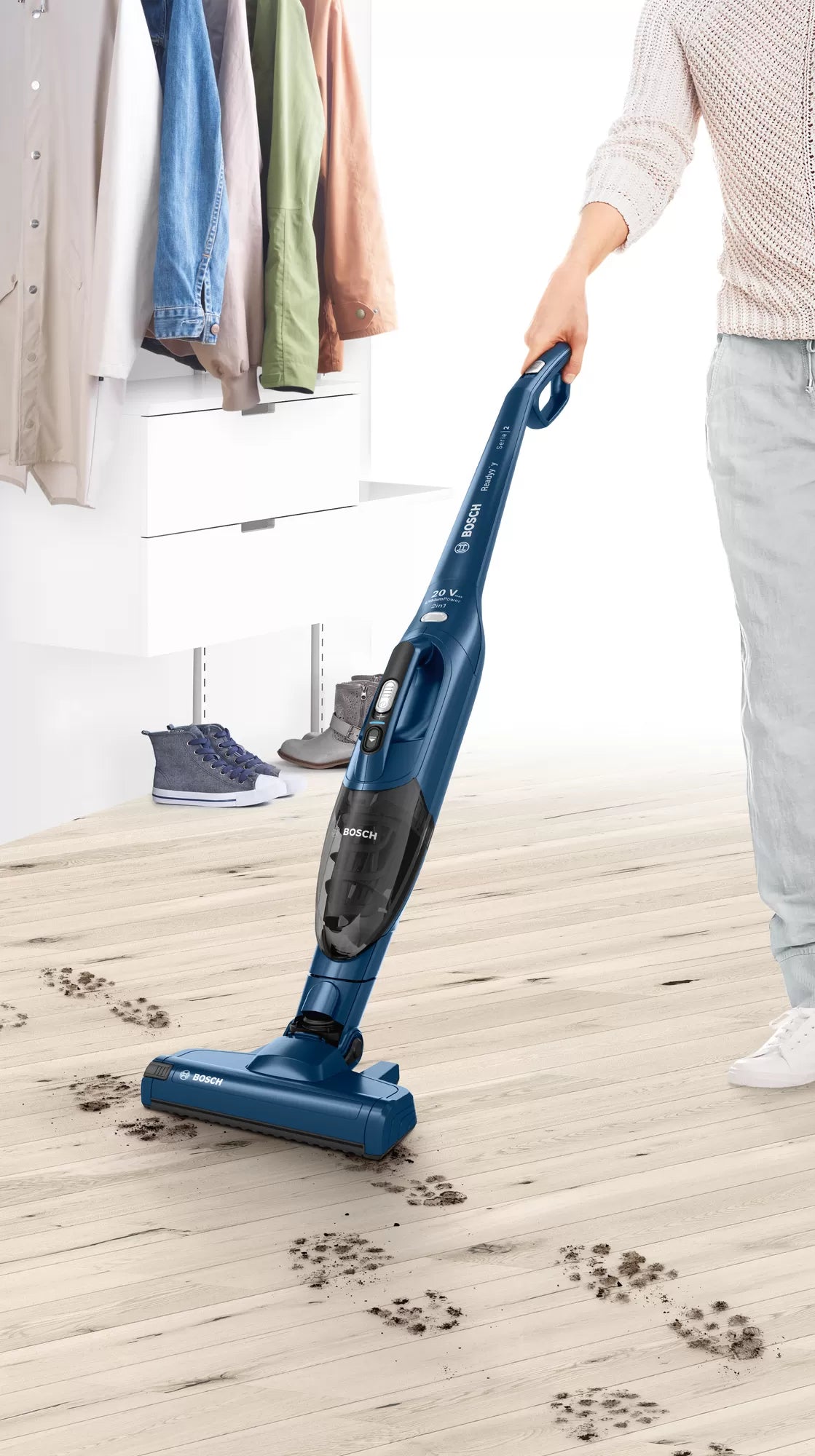Bosch Rechargeable Handstick Vacuum Cleaner Move Serie2 - 20V Blue