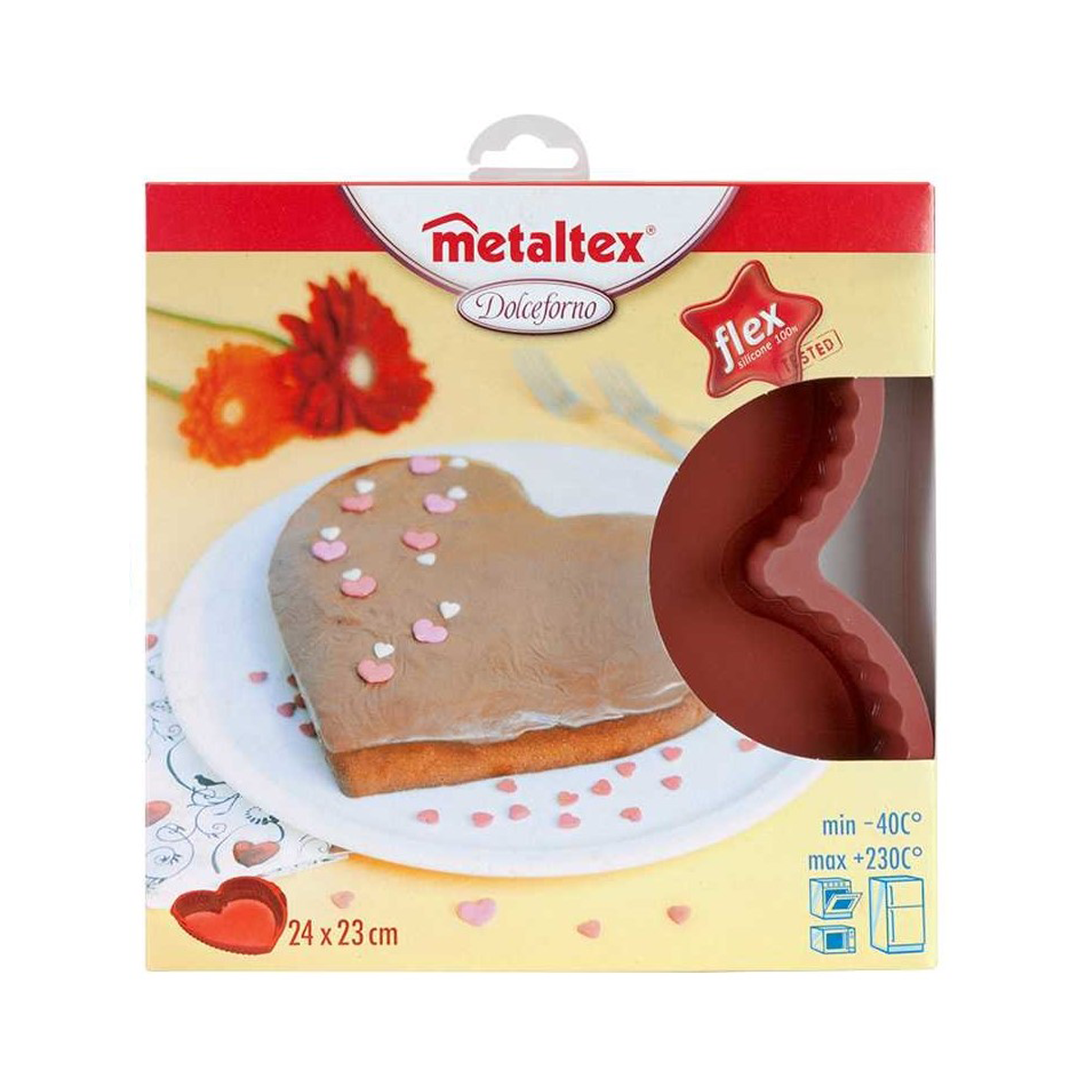 Metaltex Silicone Heart Mould, 21.5X20 Cm