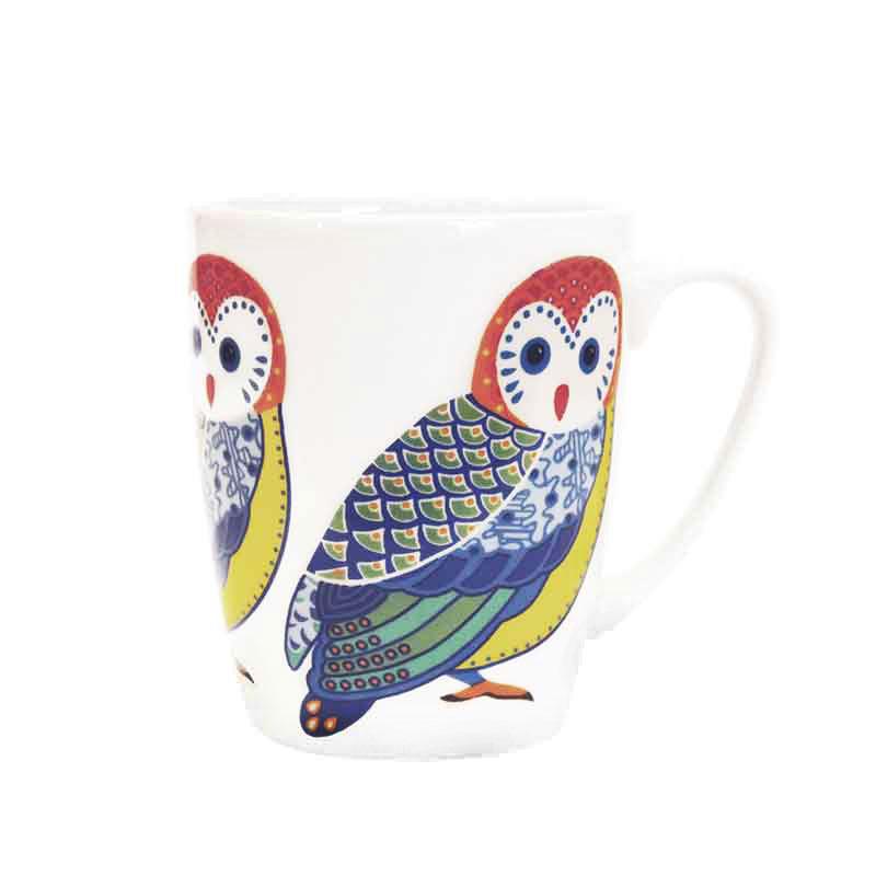 Churchill Paradise Birds Oak Mug Owl, 400 ml - Whole and All