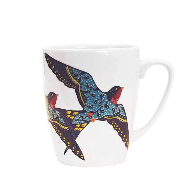 Churchill Paradise Birds Oak Mug Swallow, 400 ml - Whole and All