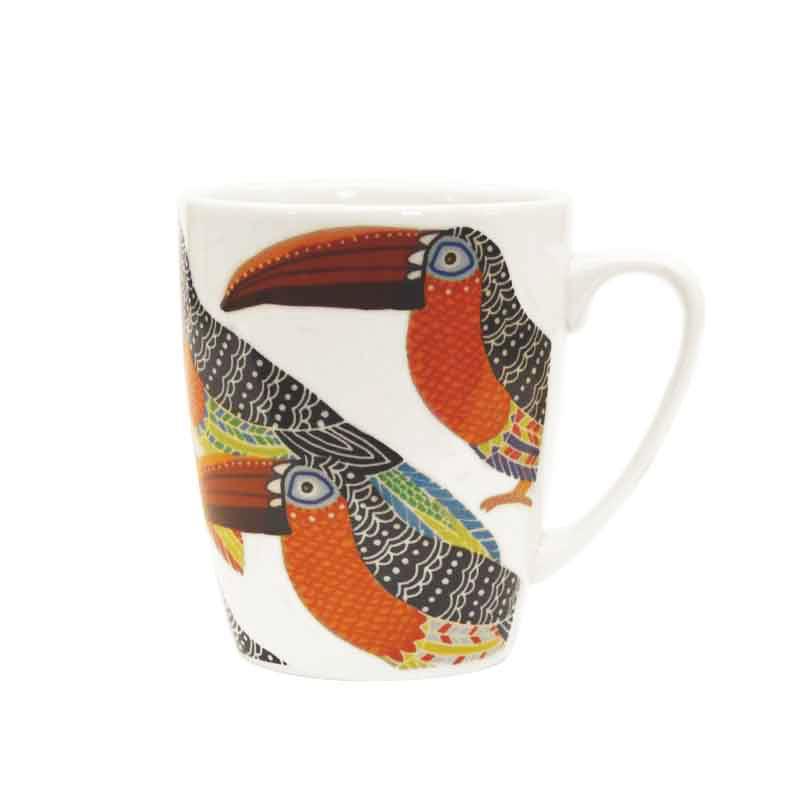 Churchill Paradise Birds Oak Mug Toucan, 400 ml - Whole and All