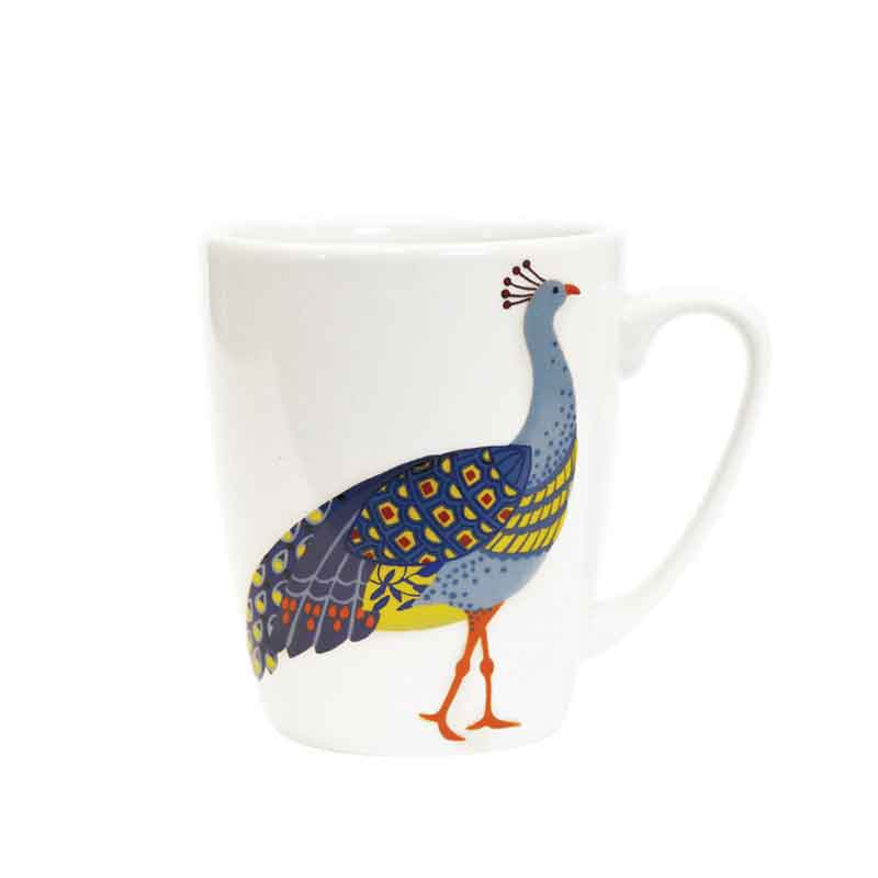 Churchill Paradise Birds Oak Mug Peacock, 400 ml - Whole and All