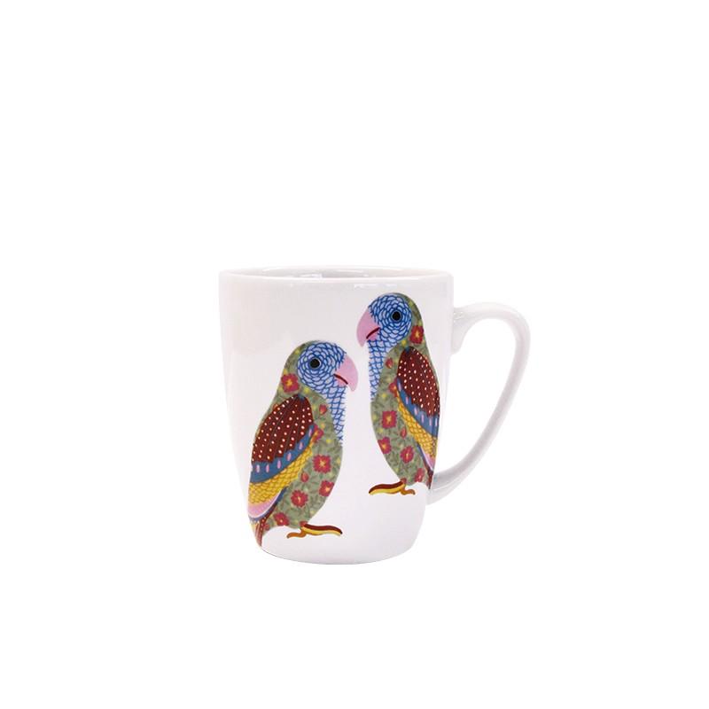 Churchill Paradise Birds Oak Mug Love Birds, 400 ml - Whole and All