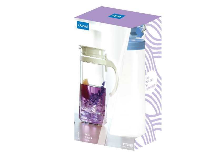 Ocean Patio Pitcher Blue, 1265 ml - Whole and All