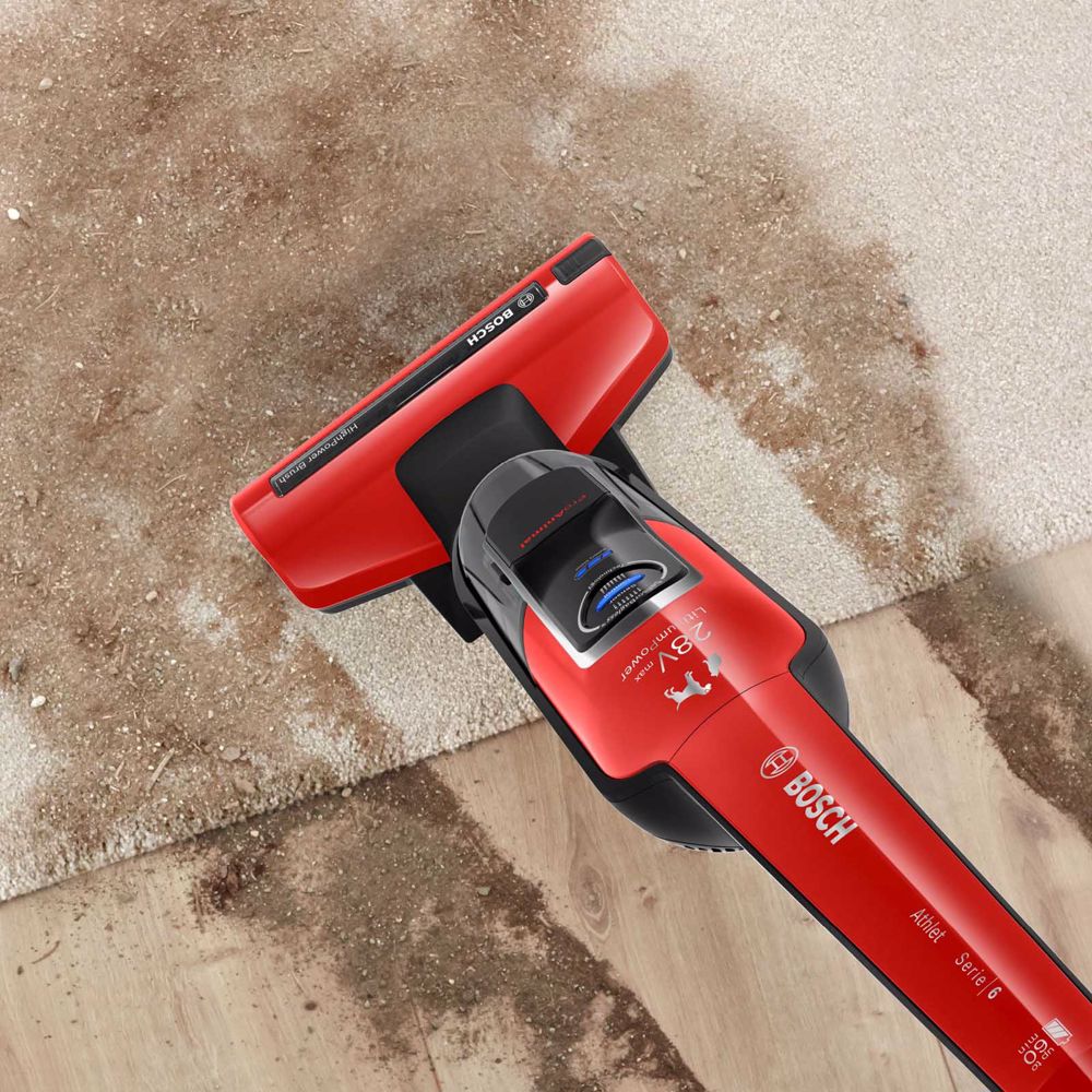 Bosch Rechargeable Handstick Vacuum Cleaner Athlet ProAnimal 28Vmax Red