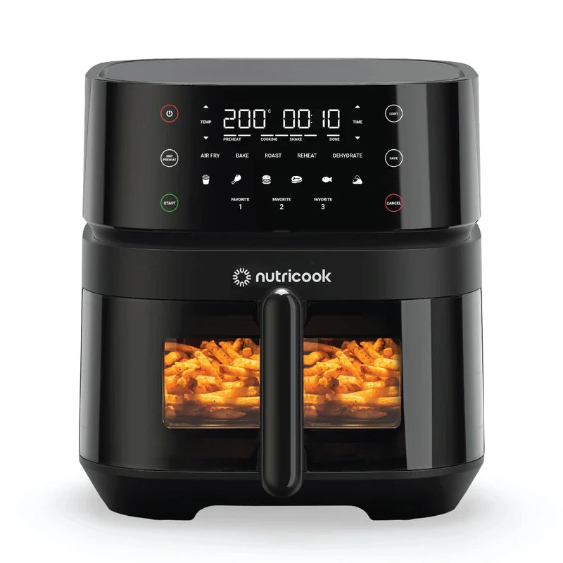 Nutricook Air Fryer 3 Vision ، 1700 Watts ، شاشة تحكم رقمية
                Nutricook Air Fryer 3 Vision ، 1700 Watts ، شاشة تحكم رقمية