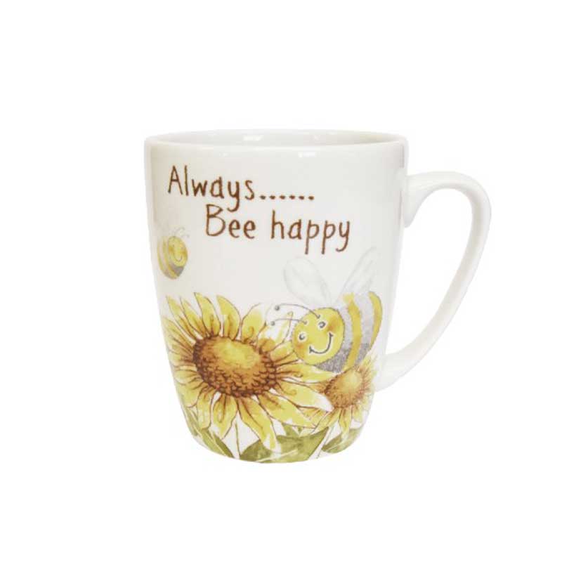 Churchill Ray Of Sunshine Oak Mug Always Bee Happy, 400 ml - Whole and All