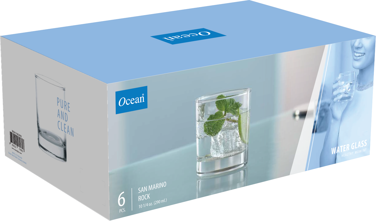 Ocean San Marino Rock, 290 ml (Set of 6 Pcs) - Whole and All