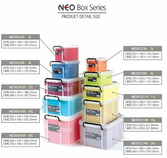 Komax Neo Box Storage Container, 34 L - Whole and All