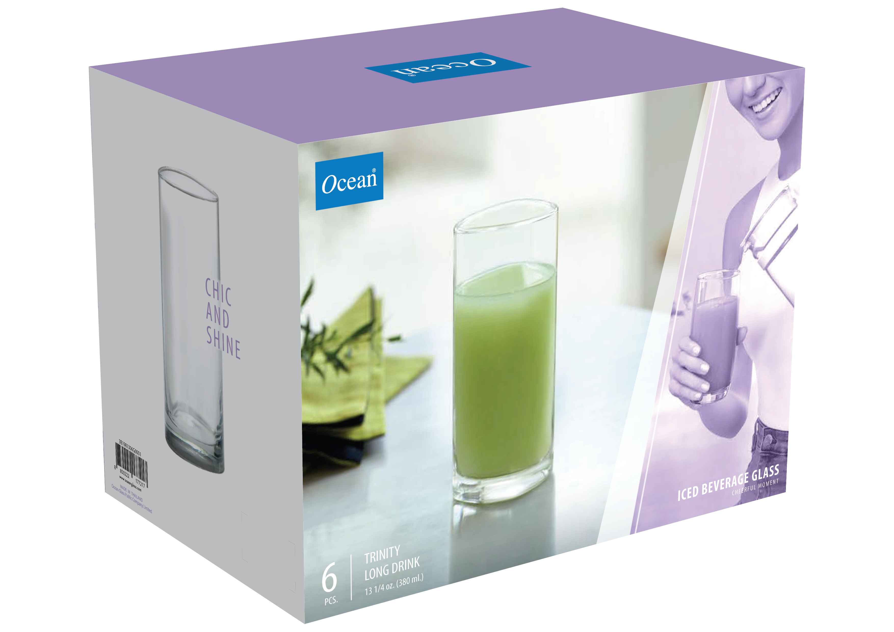 Ocean Trinity Long Drink, 380 ml (Set of 6 Pcs) - Whole and All