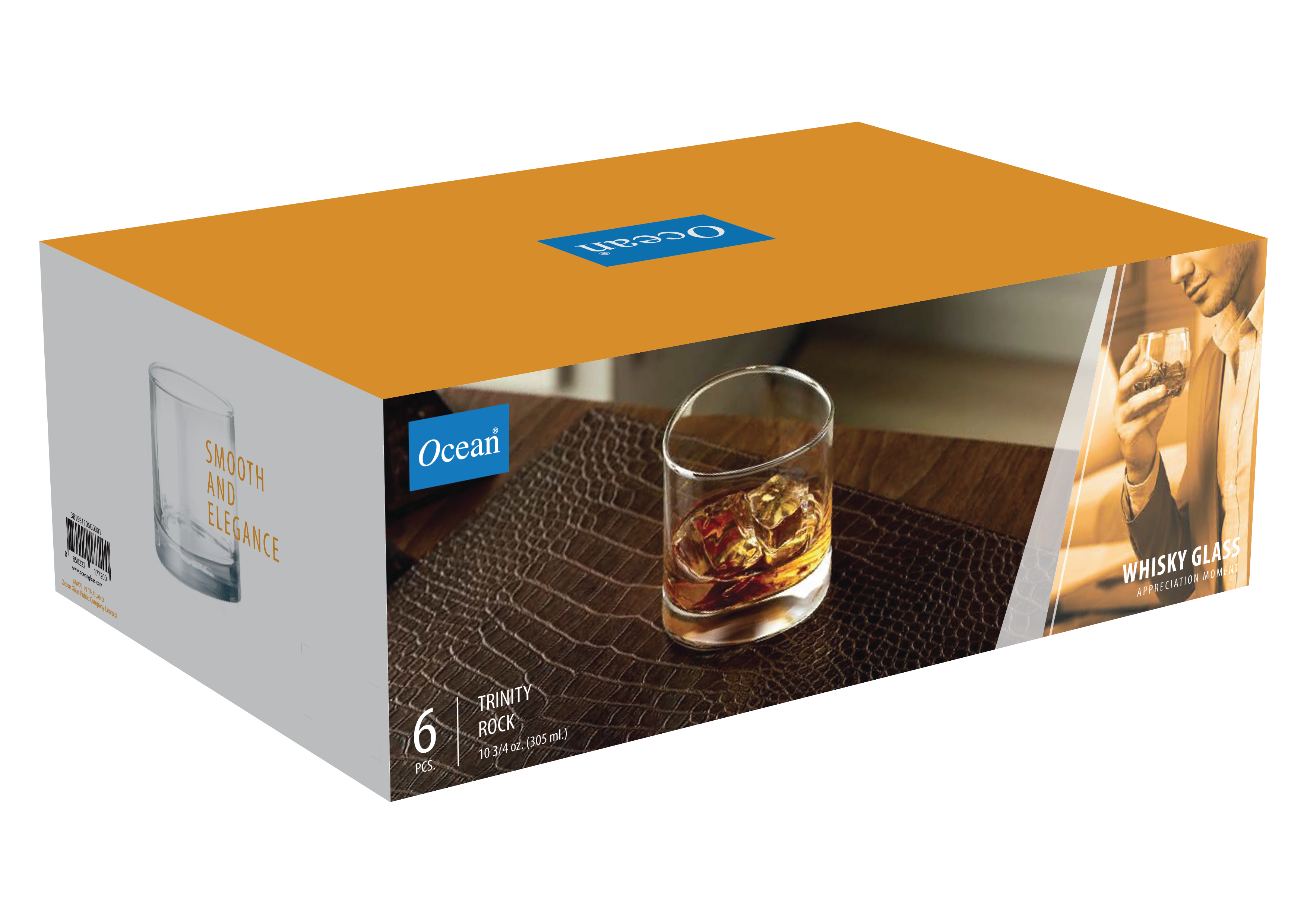 Ocean Trinity Rock, 305 ml (Set of 6 Pcs) - Whole and All