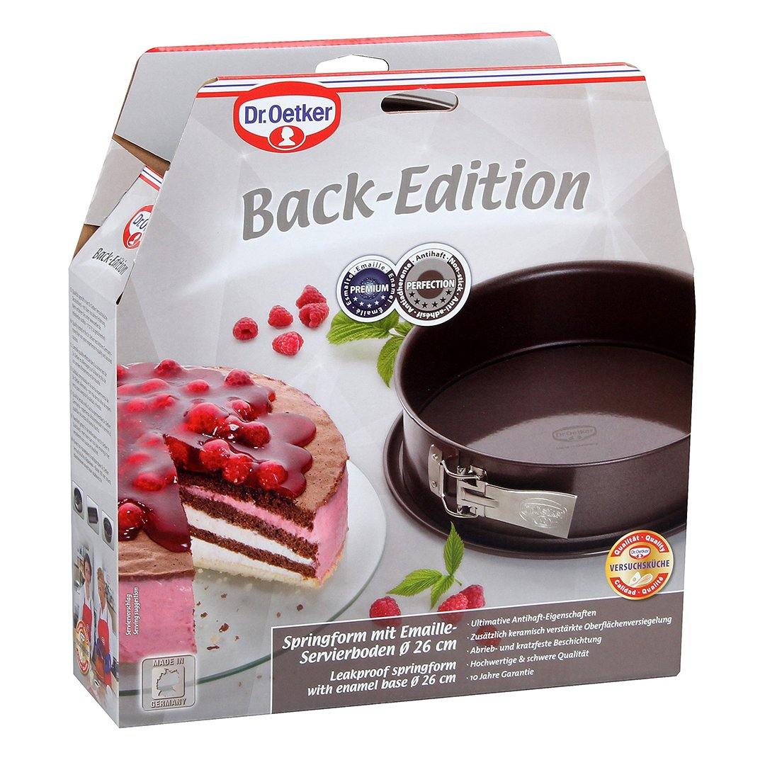 Dr. Oetker "Back-Edition" Springform With Enamel Base And Non-Stick Ring, Brown, 26X8 Cm - Whole and All